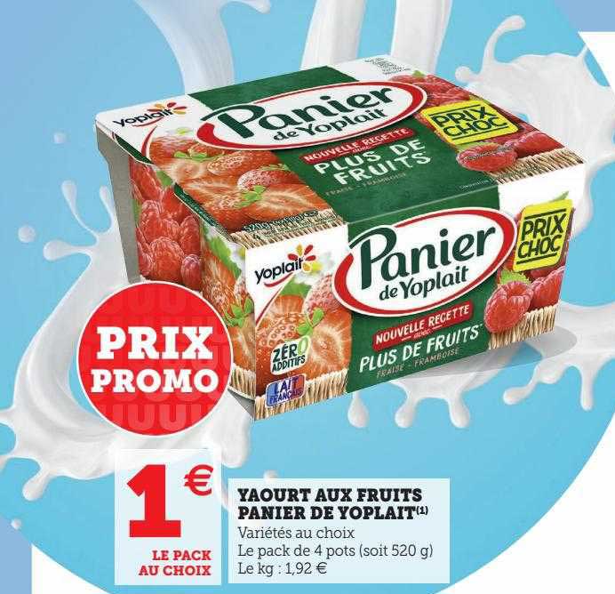 Yaourt Aux Fruits Panier De Yoplait