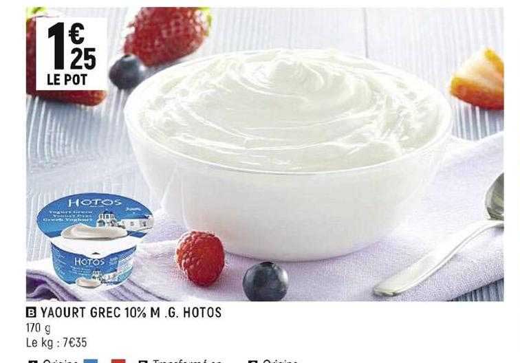 yaourt grec 10% m.g. hotos
