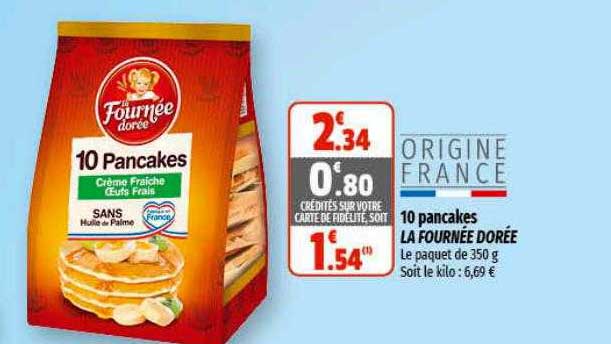 10 pancakes la fournée dorée