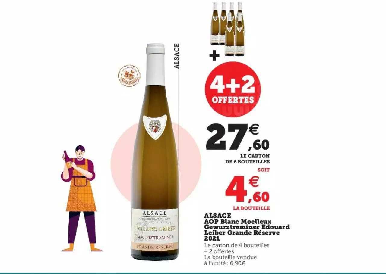 alsace aop blanc moelleux gewurtraminer edouard leiber grande réserve 2021