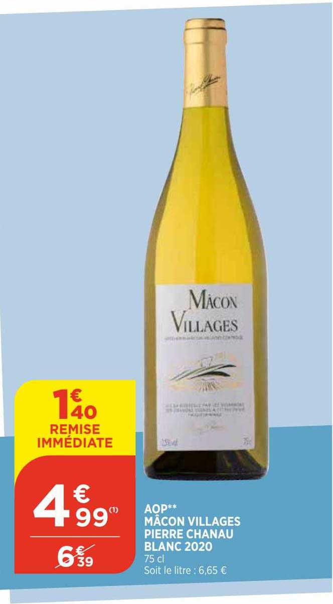aop mâcon villages pierre chanau blanc 2020