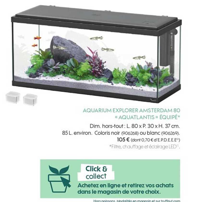 aquarium explorer amsterdam 80 «aquatlantis» équipé