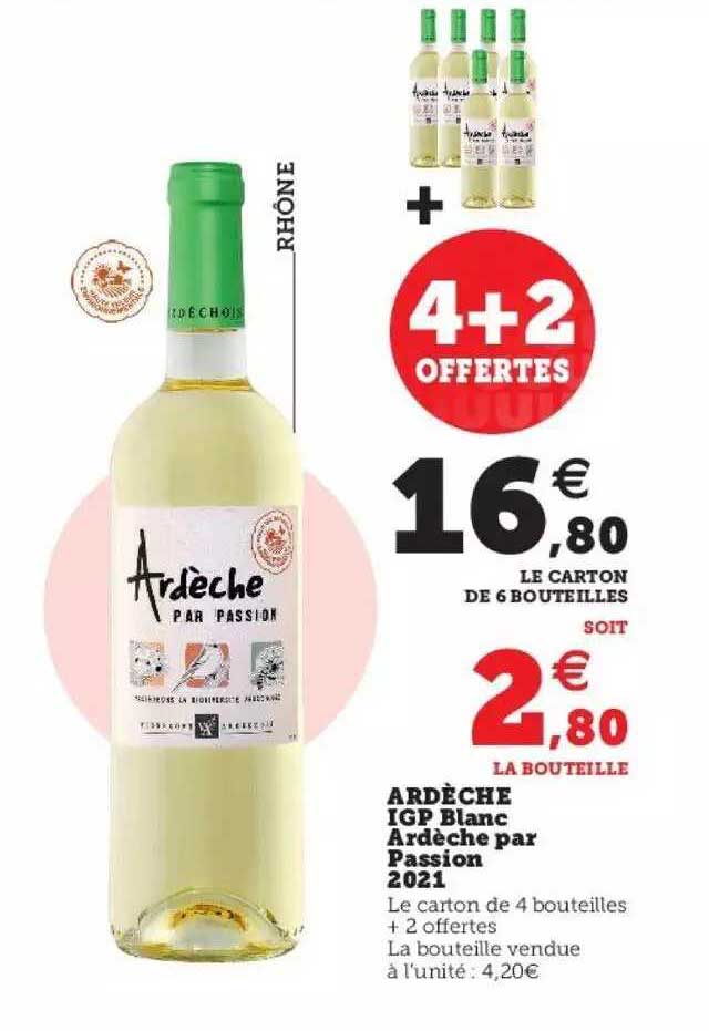 ardèche igp blanc ardèche par passion 2021