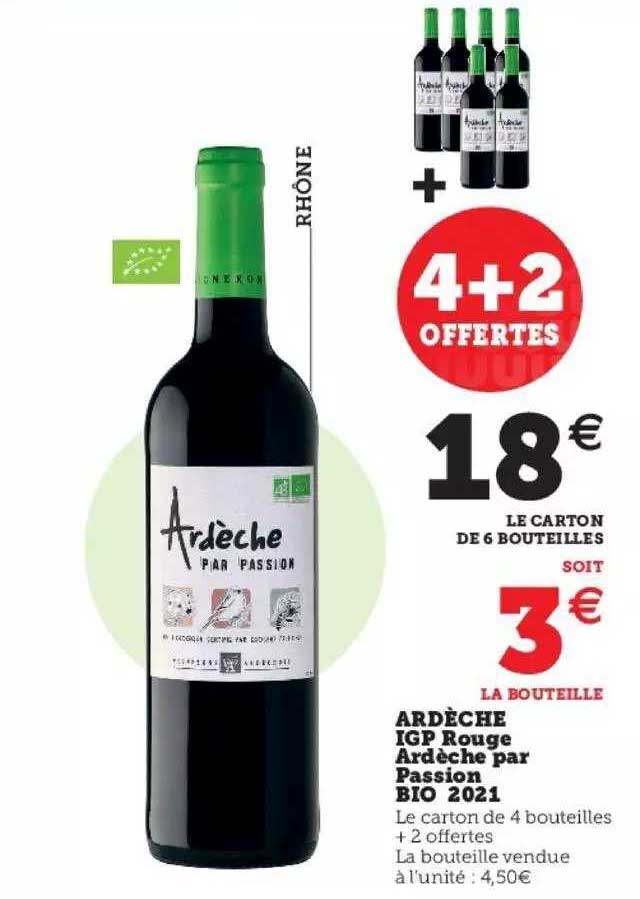 ardèche igp rouge ardèche par passion bio 2021