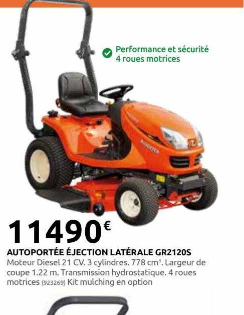 autoportée éjection latérale gr2120s