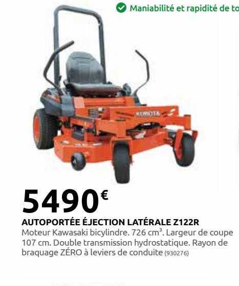 Autoportée éjection Latérale Z122r