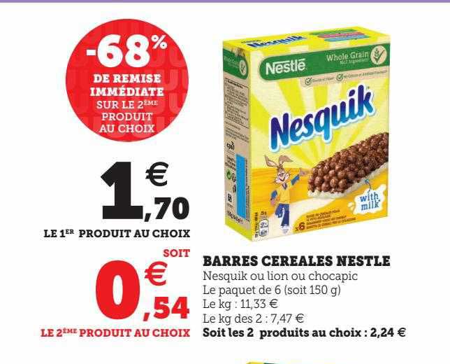 Barres Céréales Nestlé