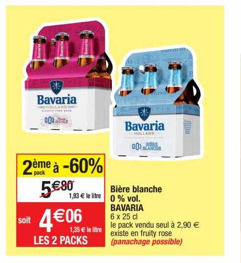 bière blanche 0% vol. bavaria