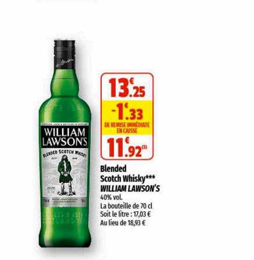 Blended Scotch Whisky William Lawson's