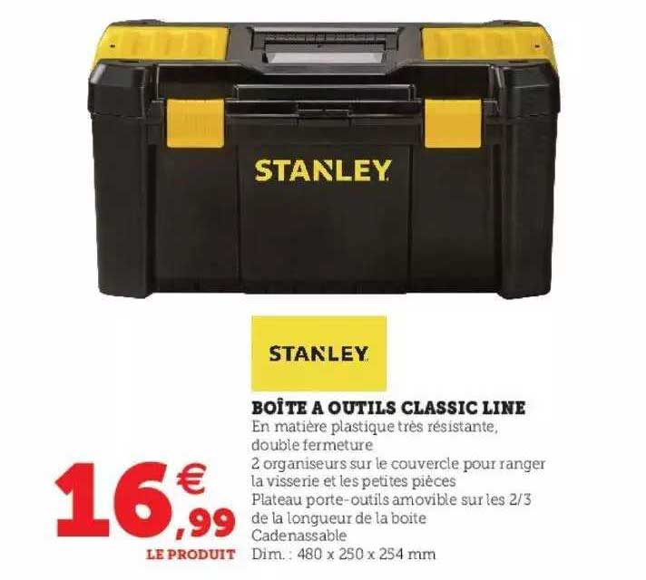 boîte à outils classic line stanley