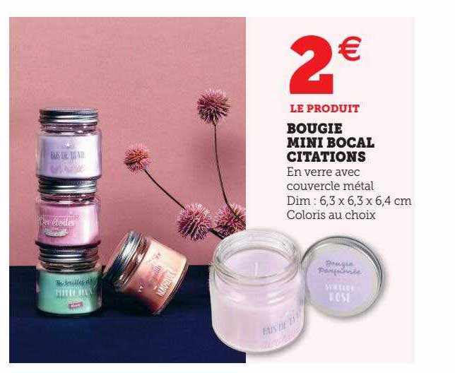bougie mini bocal citations