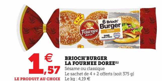 brioch'burger la fournée dorée