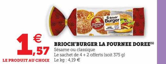 brioch'burger la fournée dorée