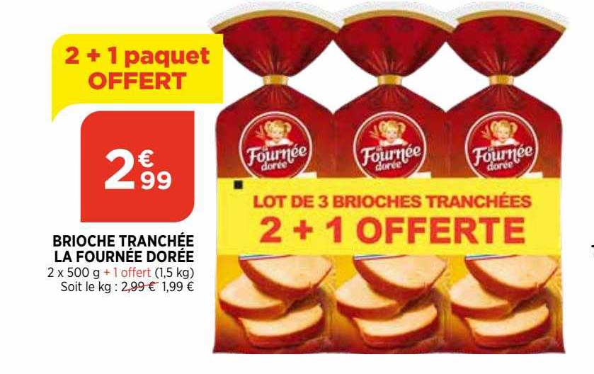 brioche tranchée la fournée dorée