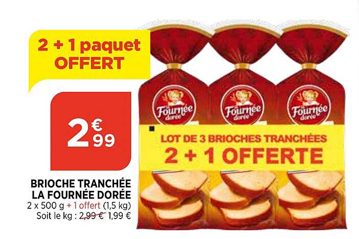 brioche tranchée la fournée dorée