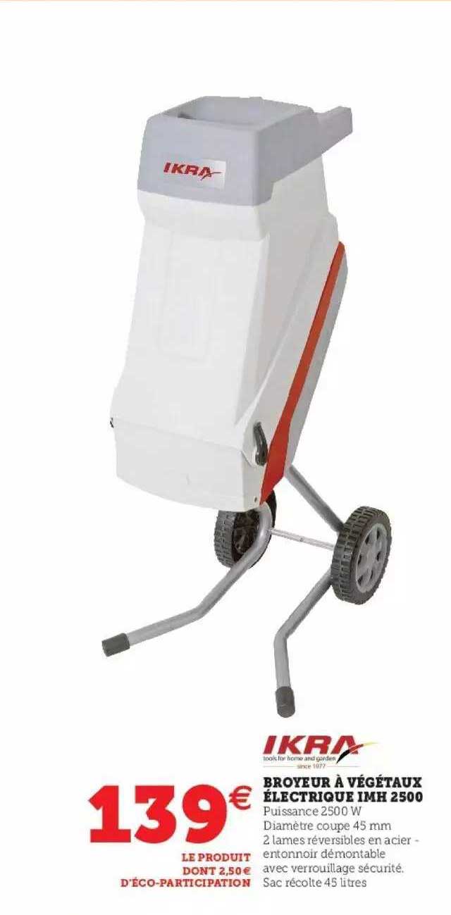 Broyeur à Végétaux électrique Imh 2500 Ikra
