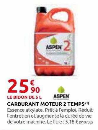 carburant moteur 2 temps aspen