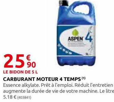 carburant moteur 4 temps aspen