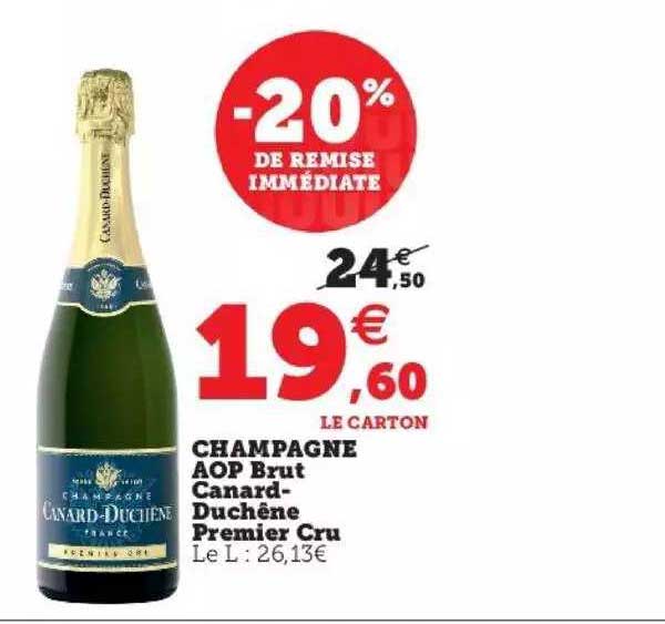 champagne aop brut canard-duchêne premier cru