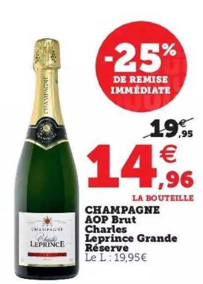 Champagne Aop Brut Charles Leprince Grande Réserve