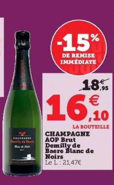 Champagne Aop Brut Demilly De Baere Blanc De Noirs