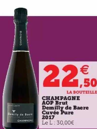 champagne aop brut demilly de baere cuvée pure 2017