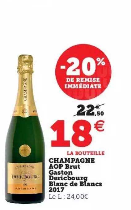 Champagne Aop Brut Gaston Dericbourg Blanc De Blancs 2017