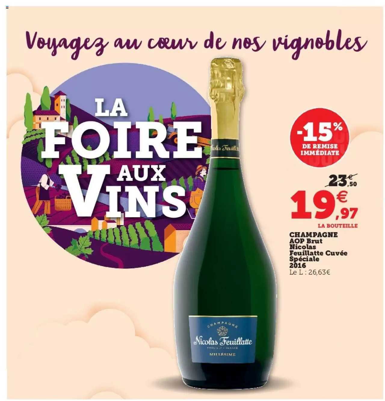 champagne aop brut nicolas feuillatte cuvée spéciale 2016