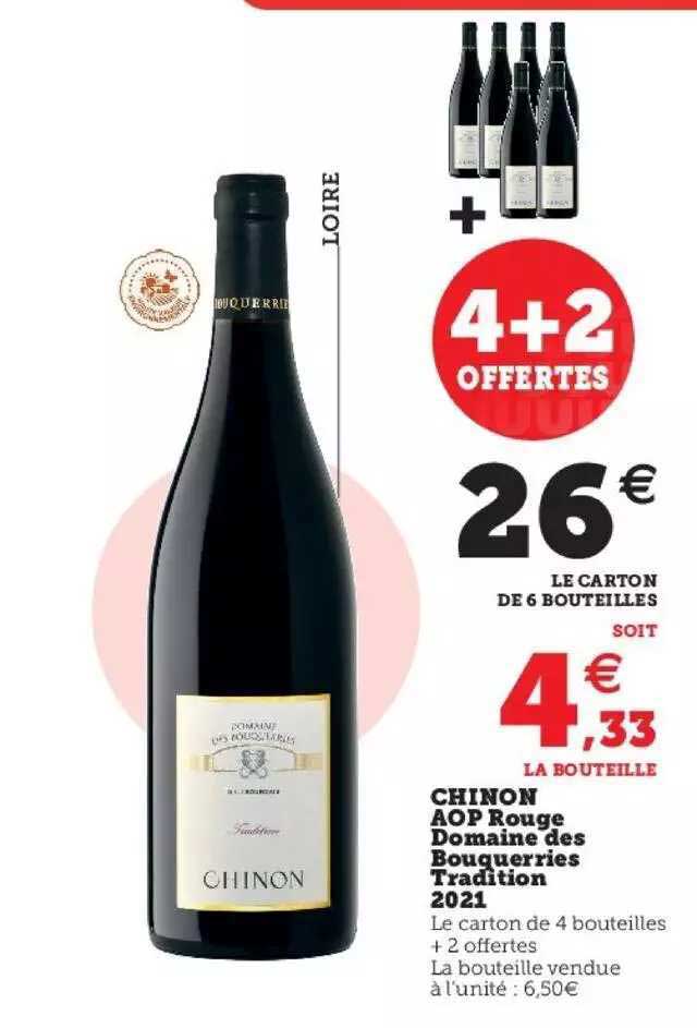 Chinon Aop Rouge Domaine Des Bouguerres Tradition 2021