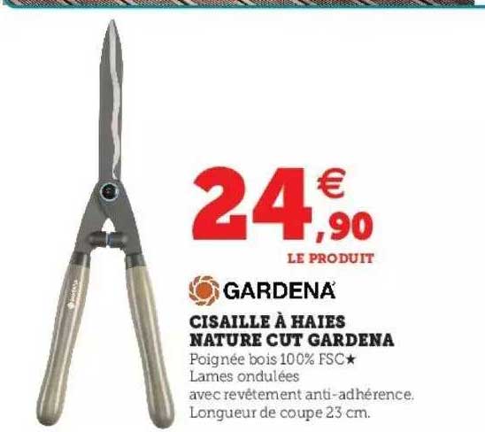 cisaille à haies nature cut gardena