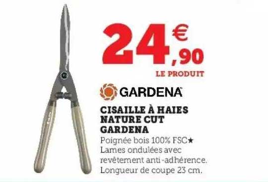 cisaille à haies nature cut gardena
