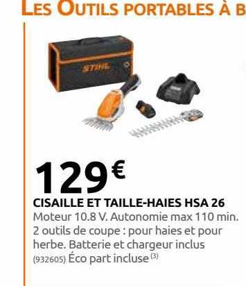 cisaille et taille-haies hsa 26