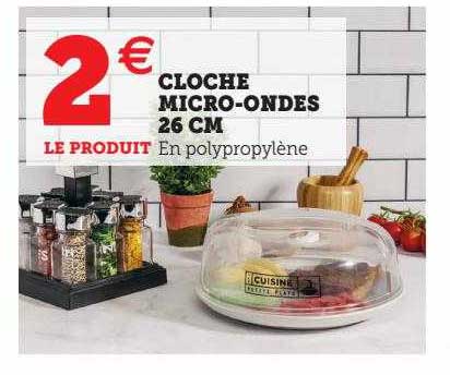 cloche micro-ondes 26 cm