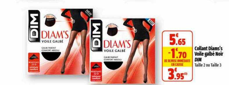 Collant Diams's Voile Galbé Noir Dim