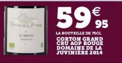 corton grand cru aop rouge domaine de la juvinière 2014