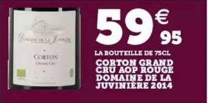 corton grand cru aop rouge domaine de la juvinière 2014