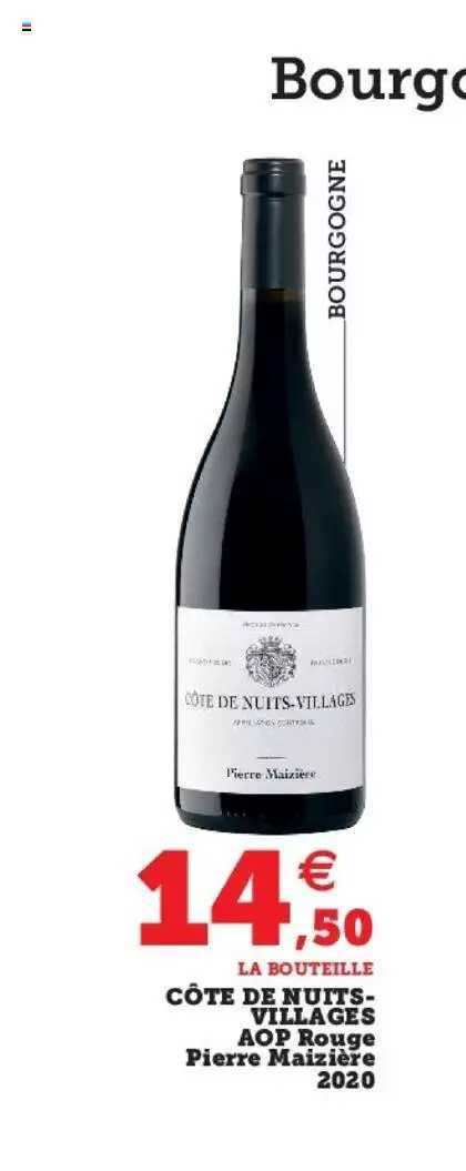 côte de nuits-villages aop rouge pierre maizière 2020