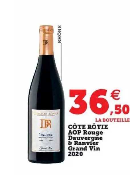 côte rôtie aop rouge dauvergne & ranvier grand vin 2020
