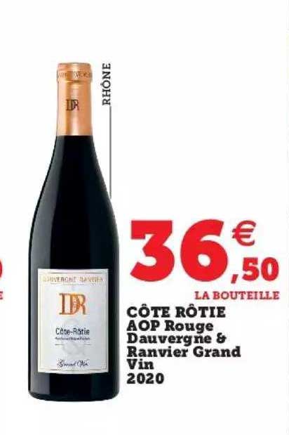 côte rôtie aop rouge dauvergne & ranvier grand vin 2020