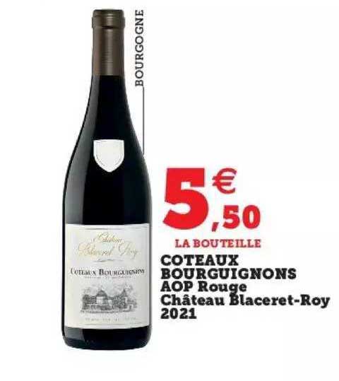 côteaux bourguignons aop rouge château blaceret-roy 2021