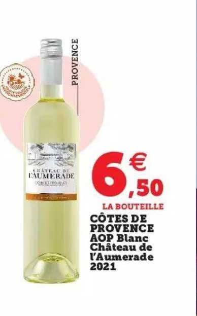Côtes De Provence Aop Blanc Château De L'aumerade 2021