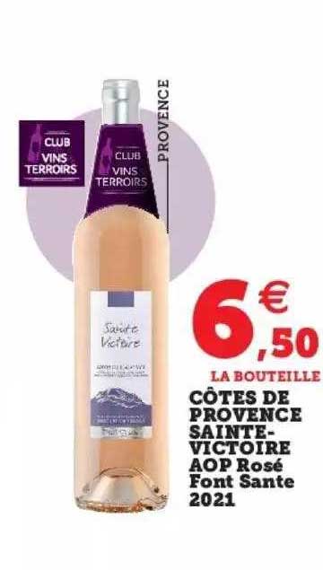 côtes de provence sainte-victoire aop rosé font sante 2021