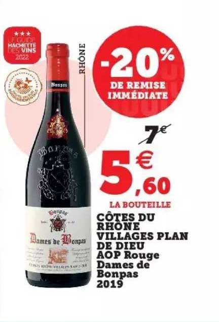 Côtes Du Rhône Villages Plan De Dieu Aop Rouge Dames De Bonpas 2019