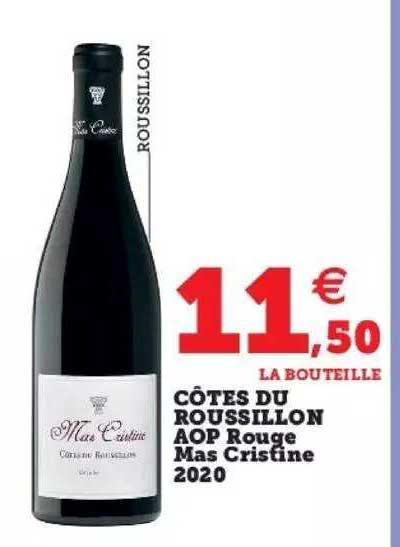 côtes du roussillon aop rouge mas crisfine 2020