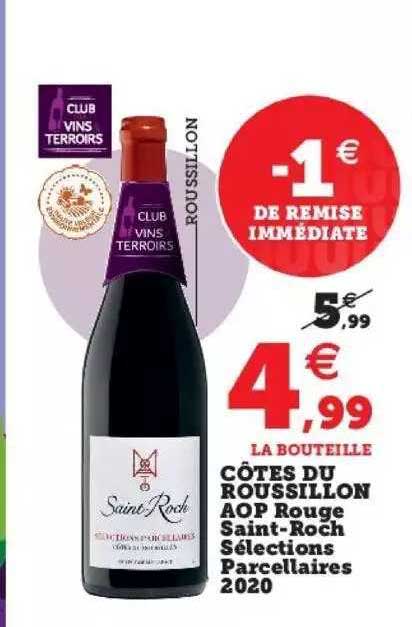 côtes du roussillon aop rouge saint-roch sélections parcellaires 2020