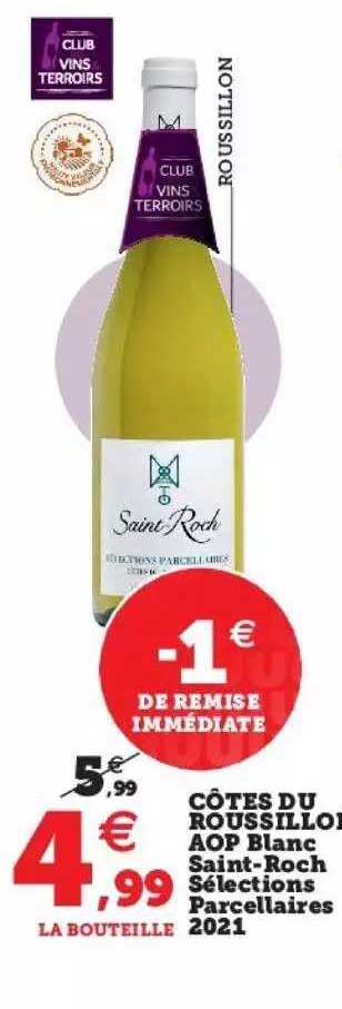 côtes du roussilon aop blanc saint-roch sélections parcellaires 2021