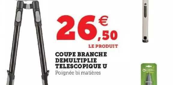 coupe branche démultiplie télescopique u