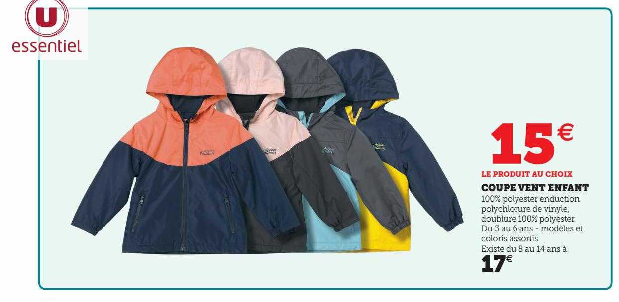 Coupe Vent Enfant U Essentiel