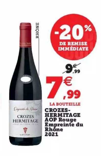 crozes-hermitage aop rouge empreinte du rhône 2021