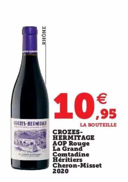 crozes-hermitage aop rouge la grand comtadine héritiers cheron-misset 2020